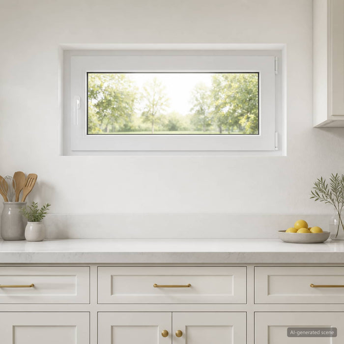 Fereastră pentru subsol RISOR 100 x 55 cm PVC și Sticlă WALTI