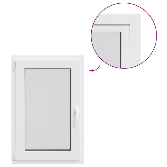 Fereastră de subsol culoare internă albă RISOR 50 x 90 cm WALTI