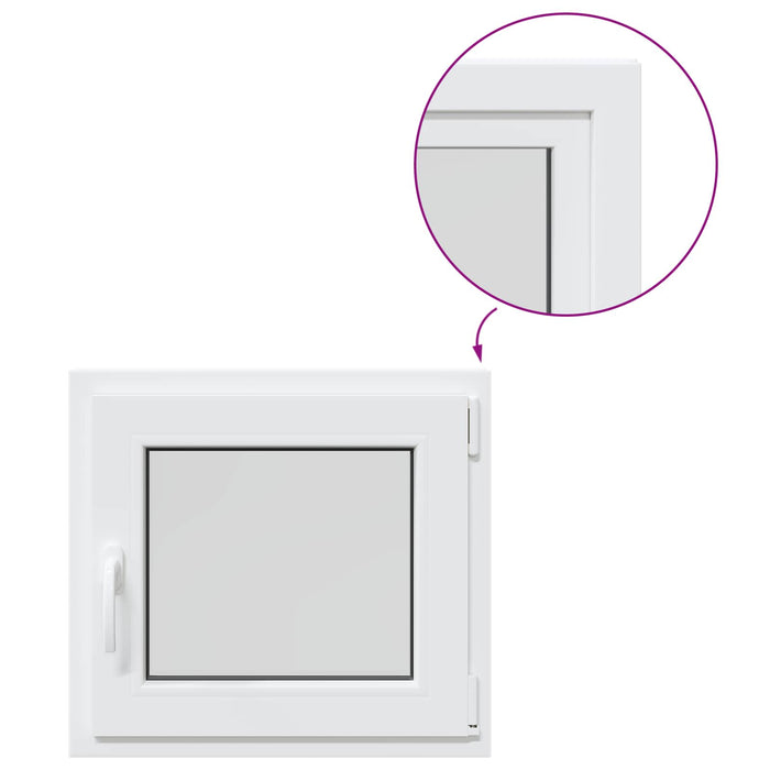 Fereastră pentru subsol RISOR 60 x 50 cm PVC și Sticlă - WALTI WALTI