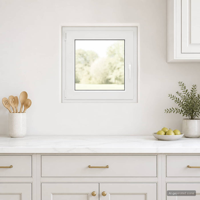 Fereastră pentru subsol RISOR 60 x 50 cm PVC și Sticlă - WALTI WALTI