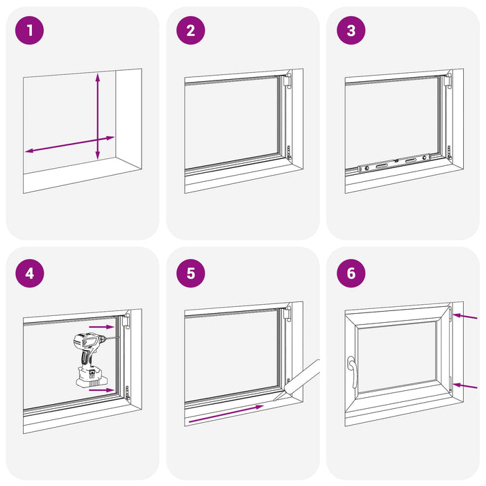 Fereastră pentru subsol RISOR 50 x 55 cm PVC și Sticlă WALTI