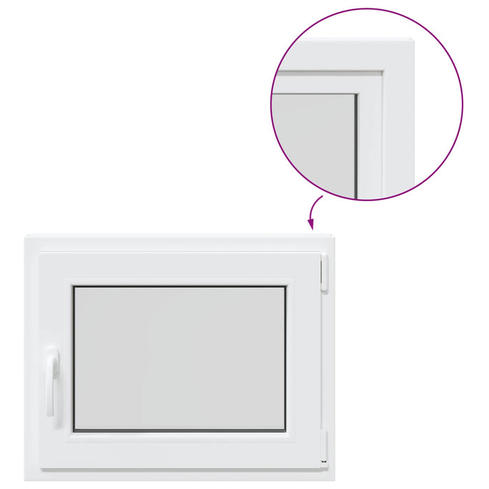 Fereastră pentru subsol RISOR 50 x 55 cm PVC și Sticlă WALTI