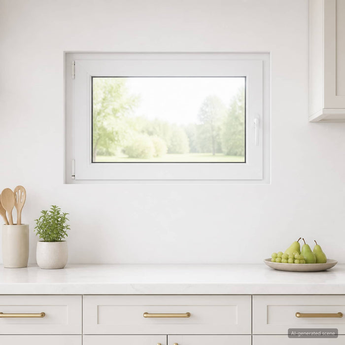 Fereastră pentru subsol RISOR 95 x 50 cm PVC și Sticlă WALTI