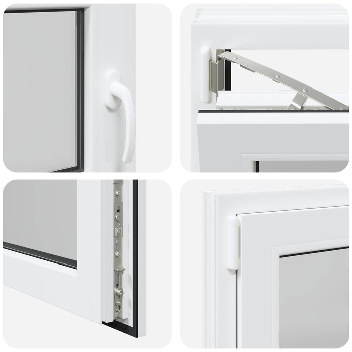 Fereastră pentru subsol RISOR 50 x 55 cm PVC și Sticlă WALTI