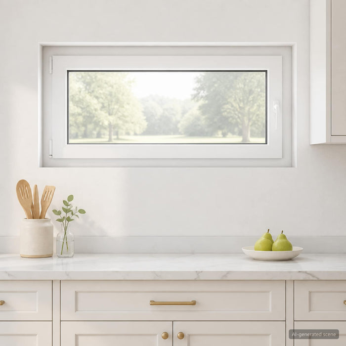 Fereastră pentru subsol RISOR 50 x 55 cm PVC și Sticlă WALTI