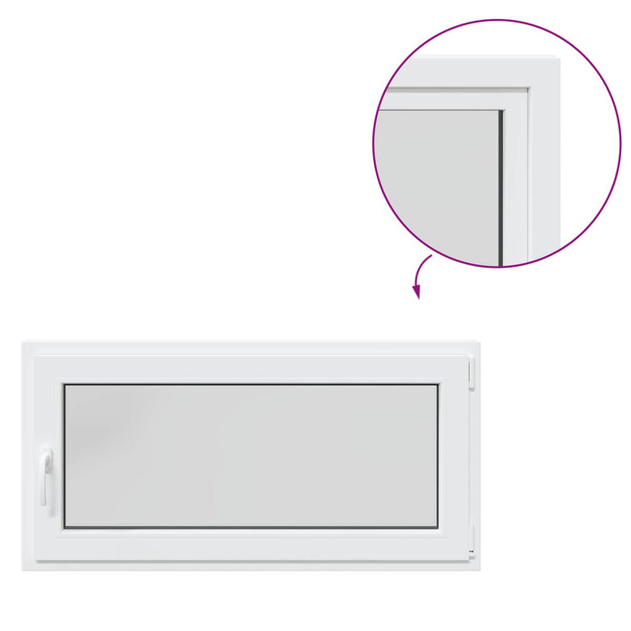 Fereastră pentru subsol RISOR 120 x 50 cm PVC și Sticlă WALTI