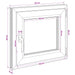 Fereastră pentru subsol RISOR 60 x 55 cm PVC și Sticlă - WALTI WALTI