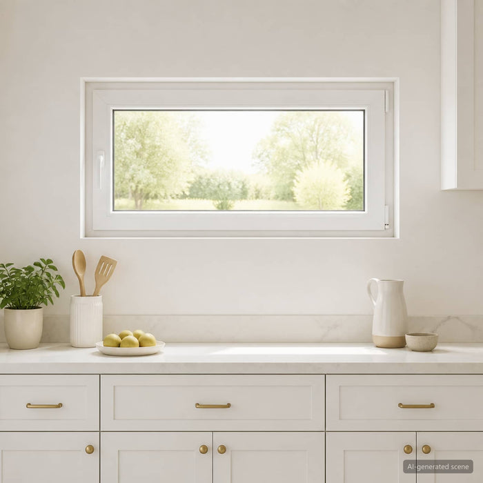 Fereastră pentru subsol RISOR 110 x 55 cm PVC și Sticlă - WALTI WALTI