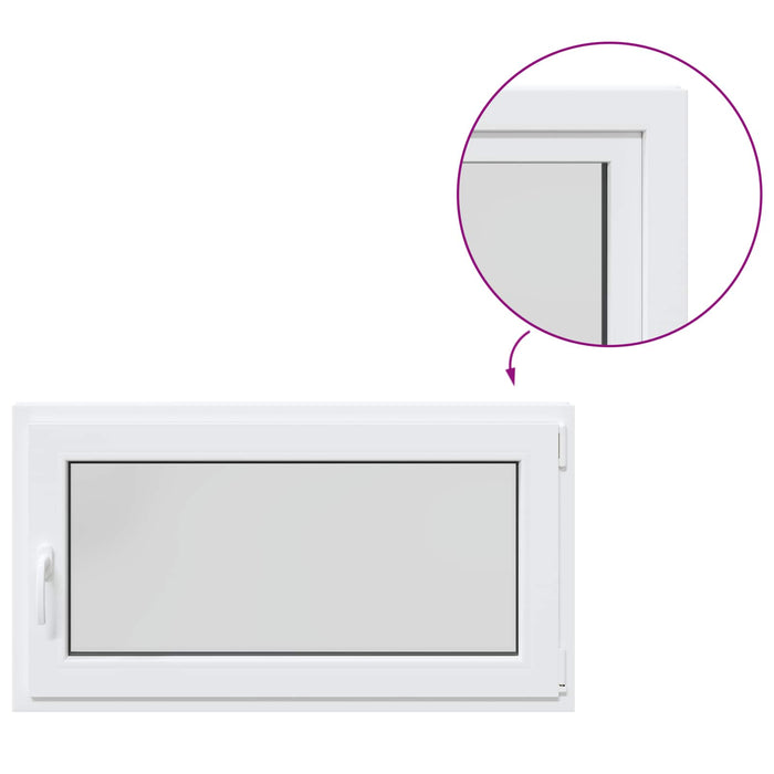 Fereastră pentru subsol RISOR 110 x 55 cm PVC și Sticlă - WALTI WALTI