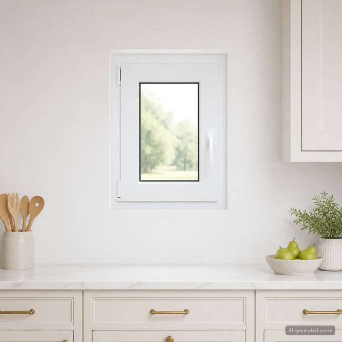 Fereastră pentru subsol RISOR 50 x 60 cm PVC și Sticlă WALTI