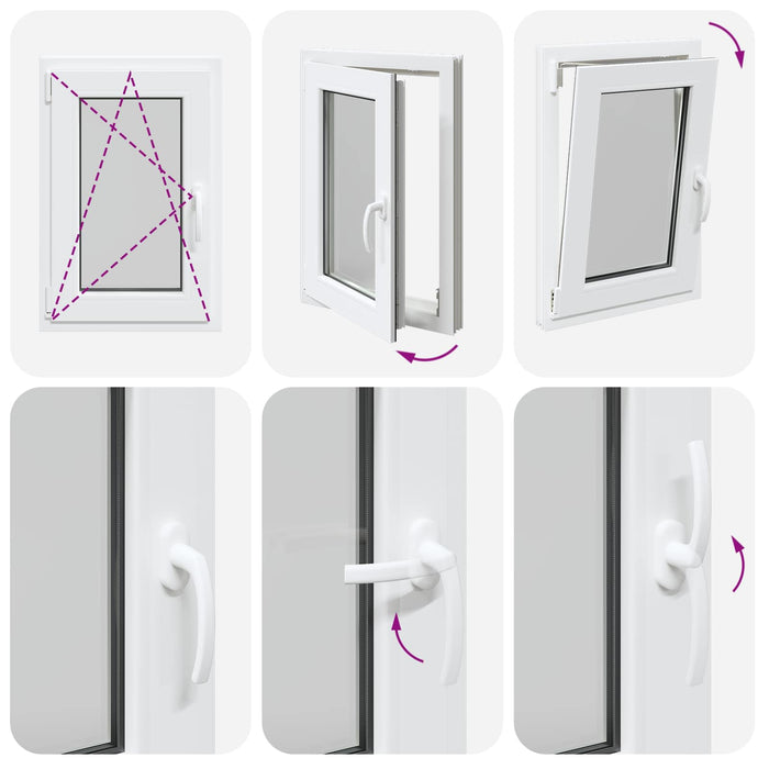 Fereastră pentru subsol RISOR 50 x 60 cm PVC și Sticlă WALTI