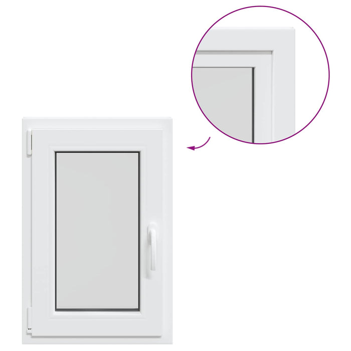 Fereastră pentru subsol RISOR 40 x 70 cm PVC și Sticlă WALTI