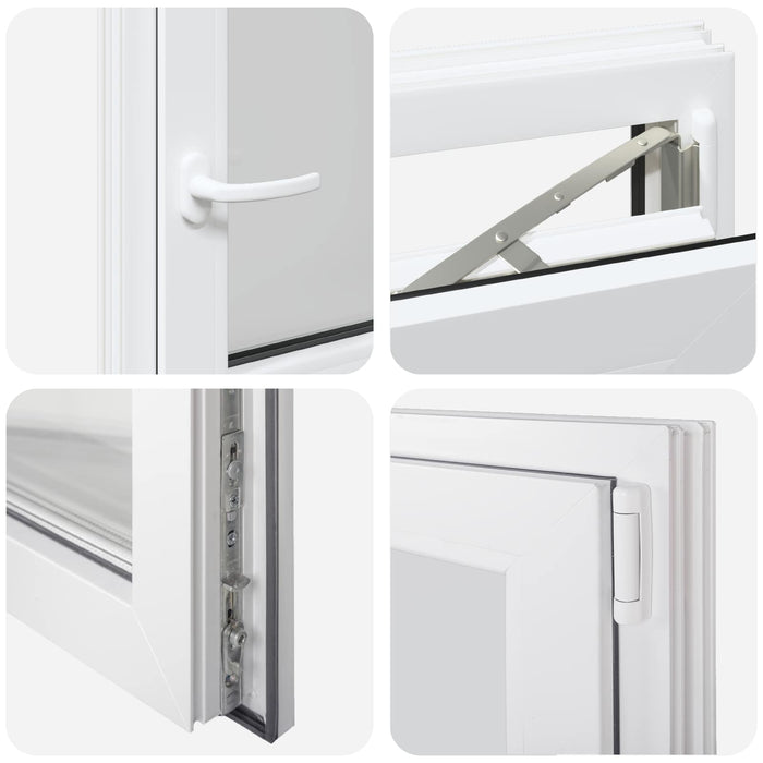 Fereastră pentru subsol RISOR 70 x 70 cm PVC și Sticlă WALTI