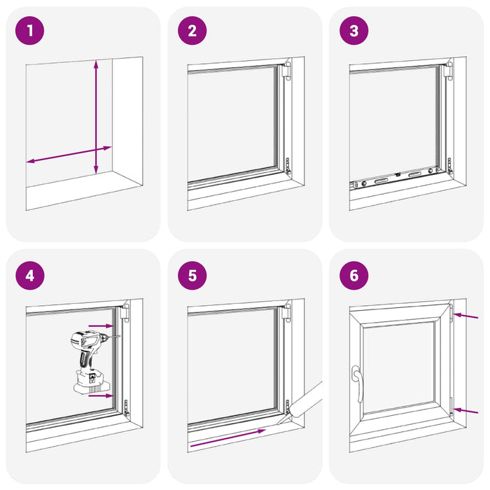 Fereastră pentru subsol RISOR 70 x 70 cm PVC și Sticlă WALTI