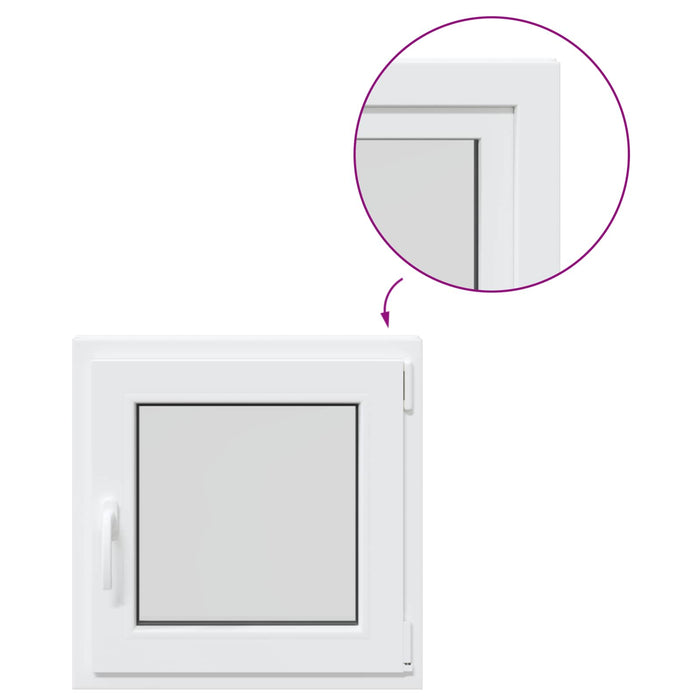 Fereastră pentru subsol RISOR 70 x 70 cm PVC și Sticlă WALTI