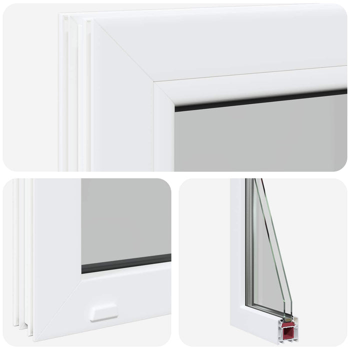 Fereastră pentru Beciu RISOR 35 x 30 cm PVC și Sticlă WALTI