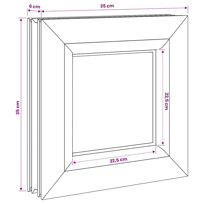 Fereastră pentru Beciu RISOR 35 x 35 cm PVC și Sticlă - WALTI WALTI