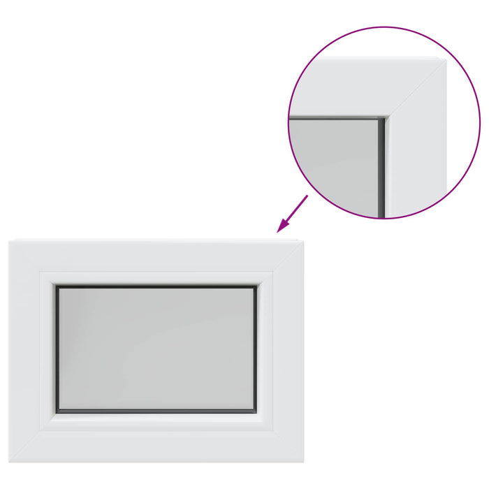 Fereastră pentru Beciu RISOR 50 x 35 cm PVC și Sticlă - WALTI WALTI