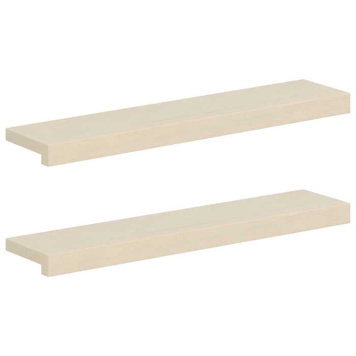 Pervazuri 2 buc. Alb 80 x 15 x 2 cm Lemn de stejar masiv WALTI