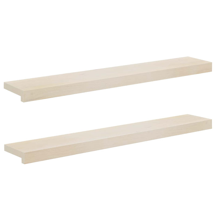 Pervazuri 2 buc. Alb 90 x 15 x 2 cm Lemn de stejar masiv WALTI