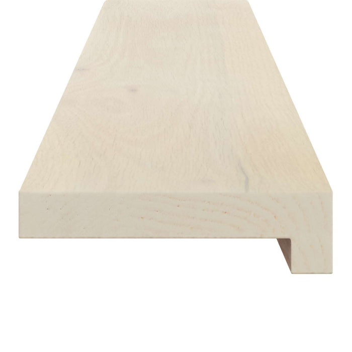 Pervazuri 2 buc. Alb 90 x 20 x 2 cm Lemn de stejar masiv WALTI