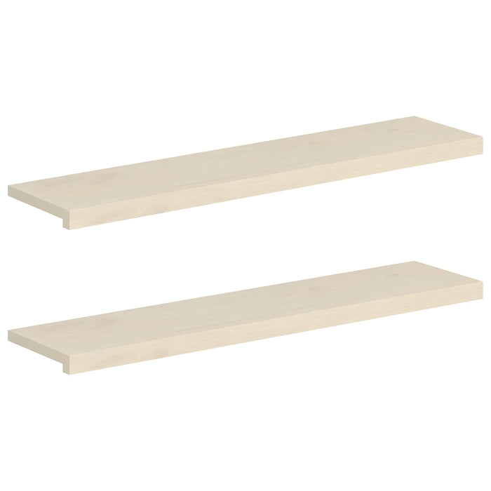 Pervazuri 2 buc. Alb 120 x 25 x 2 cm Lemn de stejar masiv WALTI