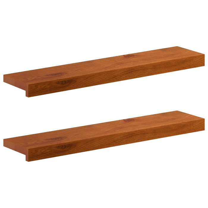 Pervazuri 2 buc. Maro 70 x 15 x 2 cm Lemn de stejar masiv WALTI