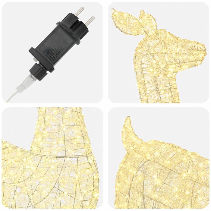 Ren de Crăciun LED tip figurină LOVIISA 900 LED-uri Alb cald - WALTI WALTI