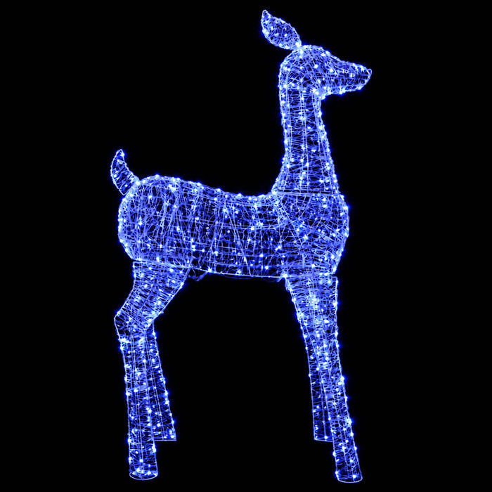 Ren de Crăciun LED tip figurină LOVIISA 900 LED-uri Albastru WALTI
