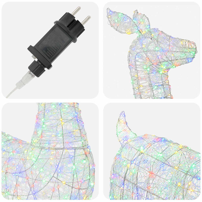Ren de Crăciun LED tip figurină LOVIISA 900 LED-uri Multicolor - WALTI WALTI