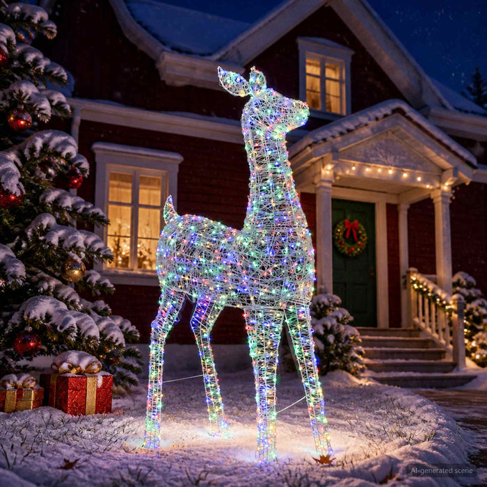 Ren de Crăciun LED tip figurină LOVIISA 900 LED-uri Multicolor - WALTI WALTI