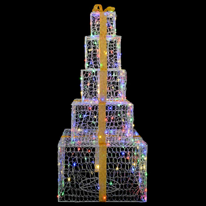 Turn de cadouri de Crăciun cu LED 250 LED-uri Multicolor WALTI