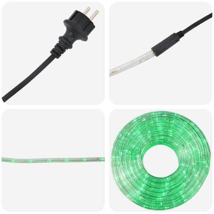 Furtun luminos LED de Crăciun 2400 LED-uri Verde 100 m WALTI