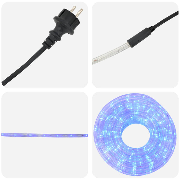 Furtun luminos LED de Crăciun 2400 LED-uri Albastru 100 m WALTI