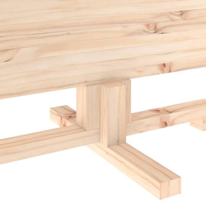 Brad de Crăciun din lemn KOTKA 150 cm Lemn masiv de pin Natural WALTI