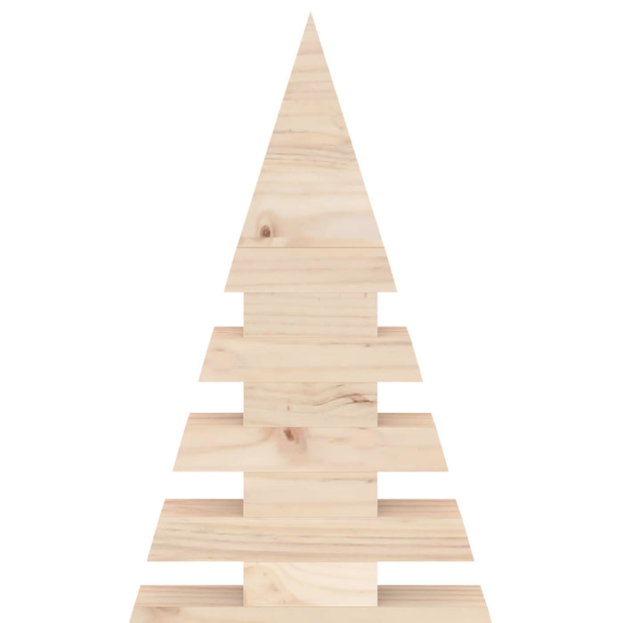 Brad de Crăciun din lemn KOTKA 120 cm Lemn masiv de pin Natural WALTI