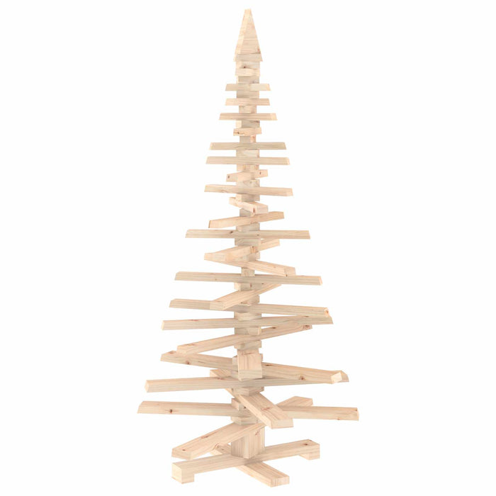 Brad de Crăciun din lemn KOTKA 150 cm Lemn masiv de pin Natural WALTI