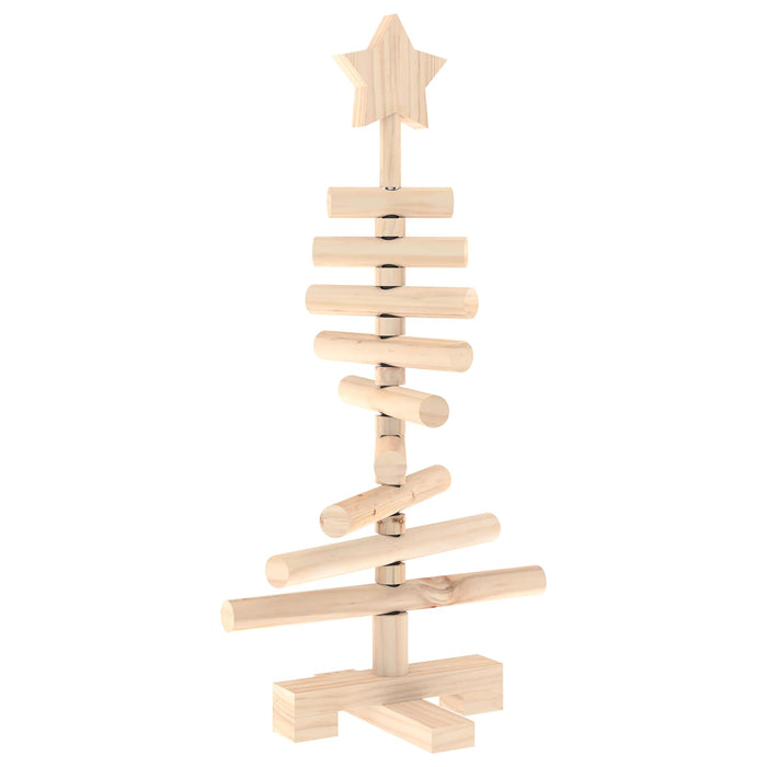 Brad de Crăciun din lemn KOTKA 60 cm Lemn masiv de pin Natural - WALTI WALTI