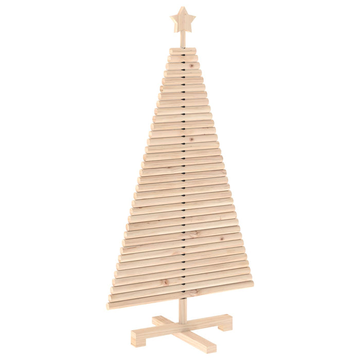 Brad de Crăciun din lemn KOTKA 120 cm Lemn masiv de pin Natural WALTI