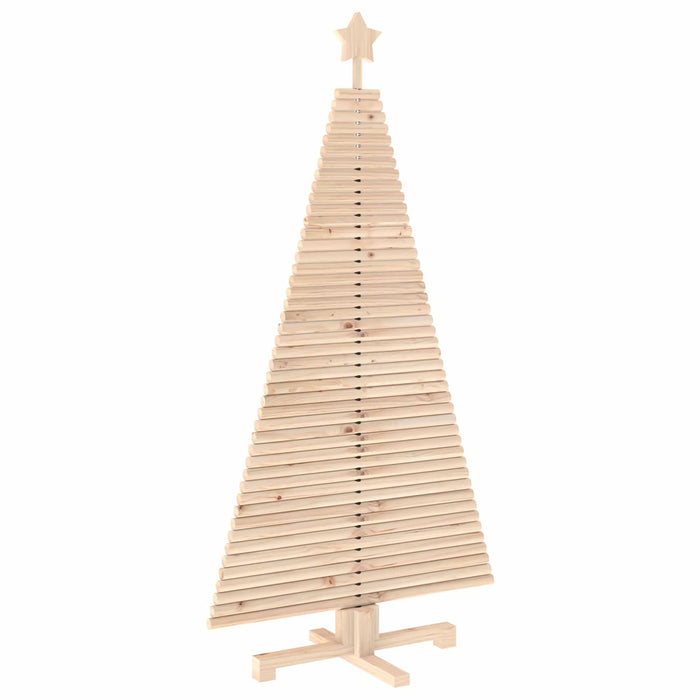 Brad de Crăciun din lemn KOTKA 150 cm Lemn masiv de pin Natural WALTI