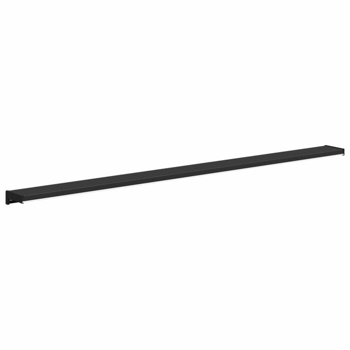 Prag de fereastră Negru cu Dungi de Lemn 160 x 15 x 4,5 cm PVC - WALTI WALTI
