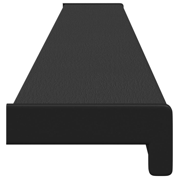 Prag de fereastră Negru cu Dungi de Lemn 160 x 15 x 4,5 cm PVC - WALTI WALTI