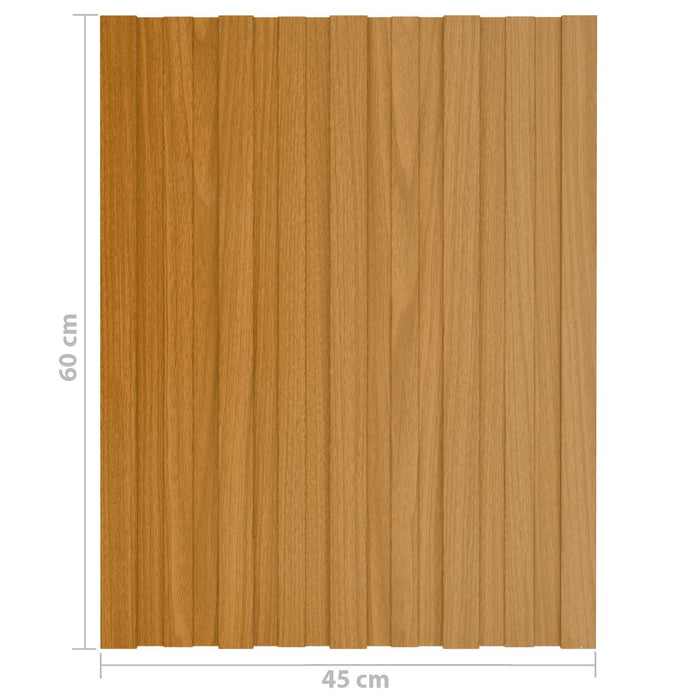 Panou de acoperiș 36 pcs natural 60 x 45 cm Oțel galvanizat - WALTI WALTI
