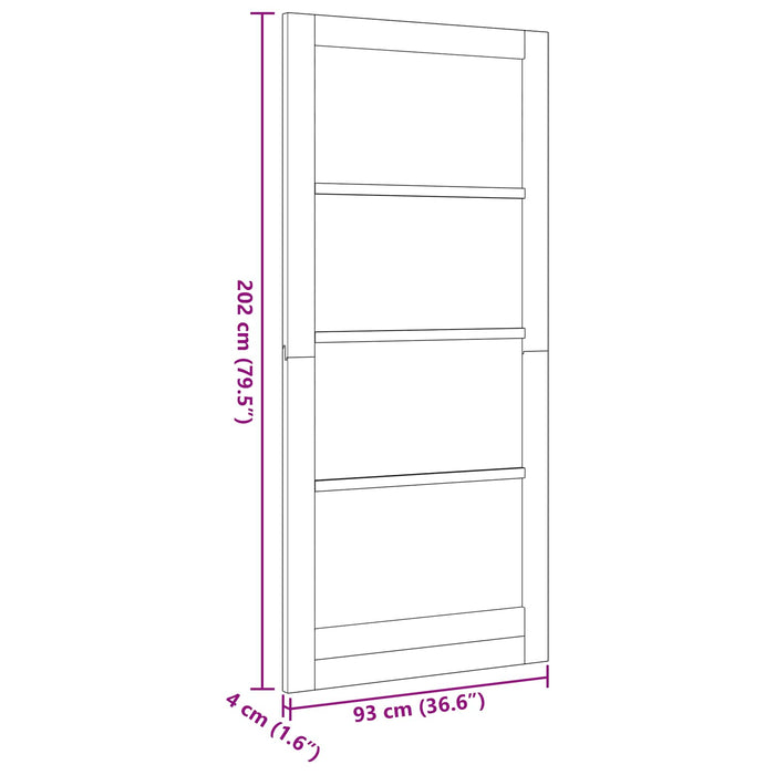 Ușă de interior natural 93 x 202 cm placaj - WALTI WALTI