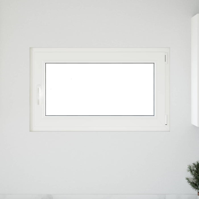Fereastră pentru subsol RISOR 100 x 60 cm PVC și Sticlă Alb WALTI