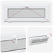 Fereastră pentru subsol RISOR 100 x 40 cm PVC și Sticlă Alb - WALTI WALTI