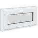 Fereastră pentru subsol RISOR 80 x 40 cm PVC și Sticlă Antracit - WALTI WALTI