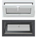 Fereastră pentru subsol RISOR 80 x 40 cm PVC și Sticlă Antracit - WALTI WALTI