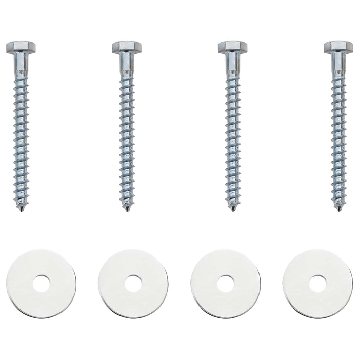 Ancoră de Pământ 4 pcs Argintiu Ø10 x 30 cm Metal Galvanizat - WALTI WALTI