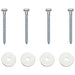 Ancoră de Pământ 4 pcs Argintiu Ø10 x 30 cm Metal Galvanizat - WALTI WALTI
